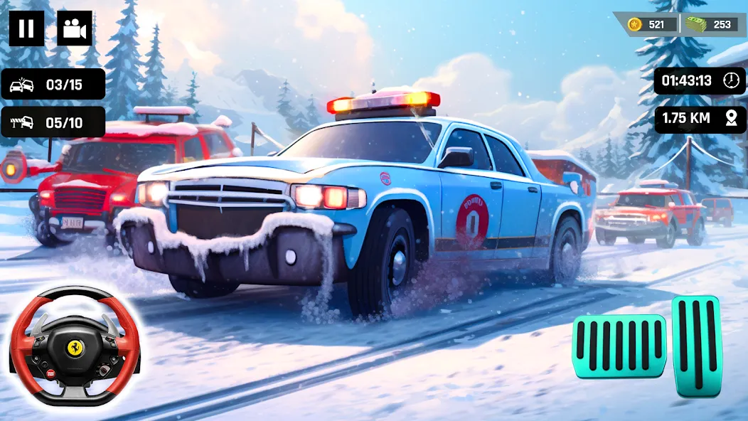 Police Car Kids Driving Game (Кидс Полис Геймс)  [МОД Много денег] Screenshot 3