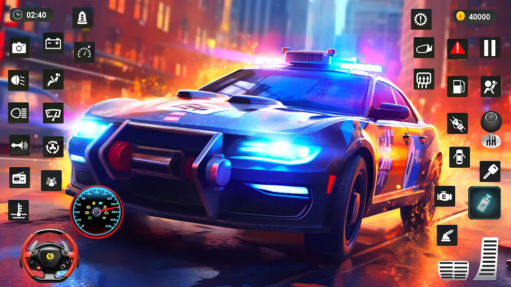 Police Car Kids Driving Game (Кидс Полис Геймс)  [МОД Много денег] Screenshot 4