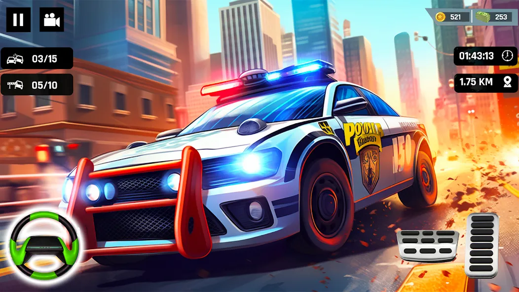 Police Car Kids Driving Game (Кидс Полис Геймс)  [МОД Много денег] Screenshot 5