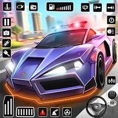 Скачать взлом Police Car Kids Driving Game (Кидс Полис Геймс) [МОД Много денег] на Андроид