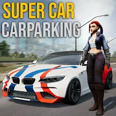 Скачать взлом Super car parking - Car games [МОД Много монет] на Андроид