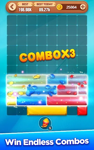 Block Crush - Puzzle Game  [МОД Много денег] Screenshot 5