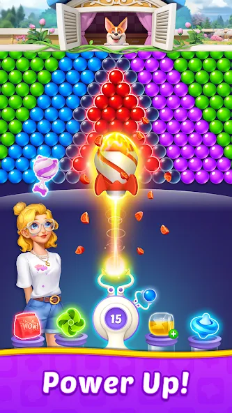 Bubble Shooter Home  [МОД Бесконечные деньги] Screenshot 2