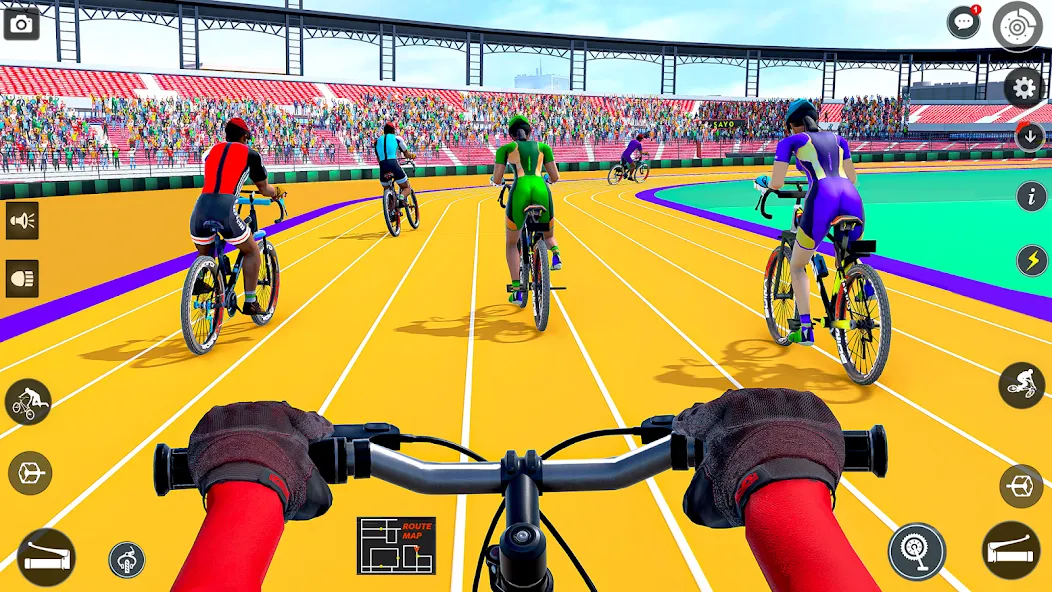 BMX Cycle Race 3d Cycle Games (гонка на велосипедах 3D игры на велосипеде)  [МОД Unlimited Money] Screenshot 1