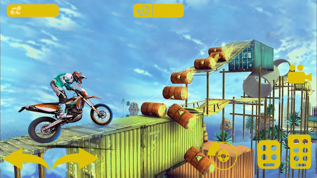 Bike stunt 3d games-Bike games  [МОД Много монет] Screenshot 1