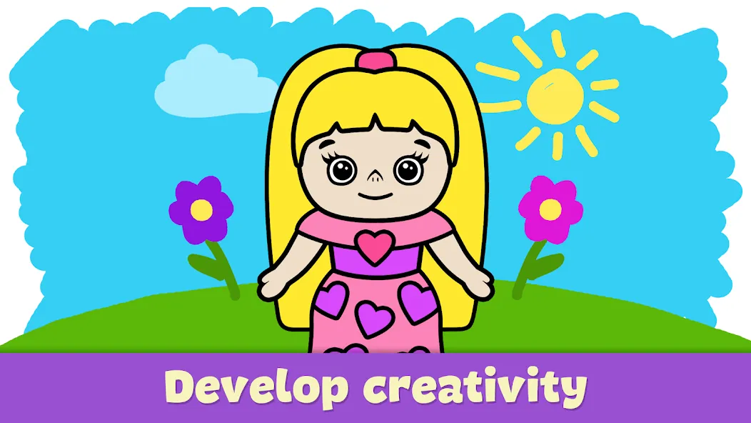 Coloring Book - Games for Kids  [МОД Много денег] Screenshot 3