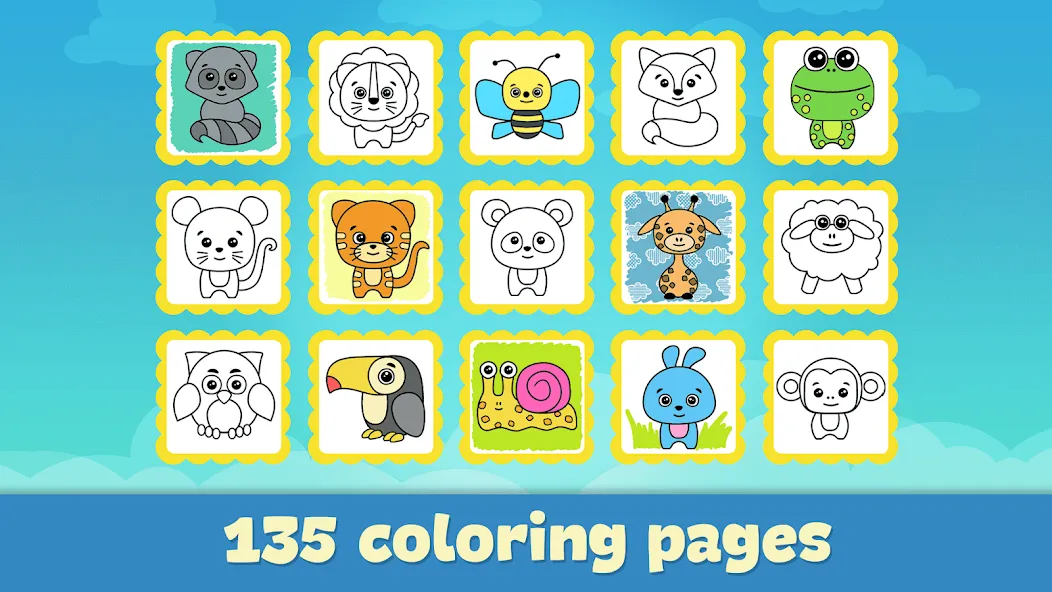 Coloring Book - Games for Kids  [МОД Много денег] Screenshot 5