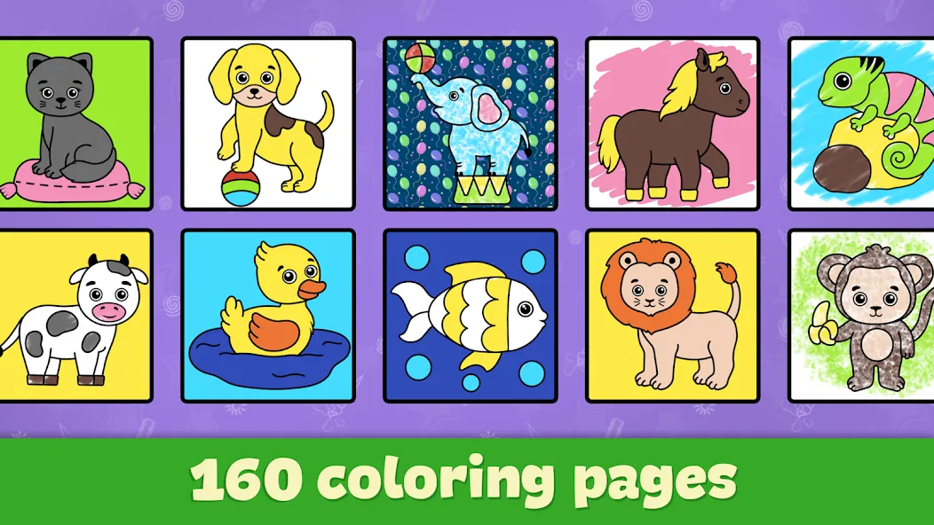 Kids Coloring & Drawing Games  [МОД Unlocked] Screenshot 5