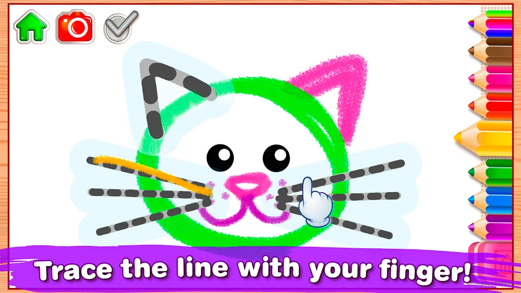 Bini Drawing for Kids Games (Бини)  [МОД Бесконечные деньги] Screenshot 3