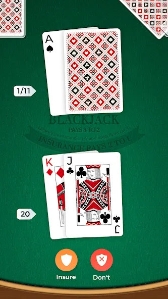 Blackjack (Блэкджек)  [МОД Бесконечные монеты] Screenshot 3