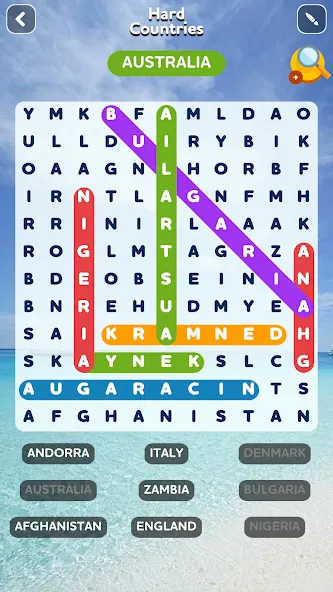 Word Search - Word Puzzle Game  [МОД Много монет] Screenshot 2