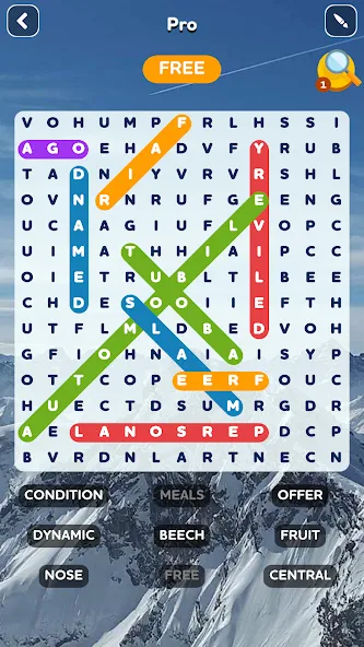 Word Search - Word Puzzle Game  [МОД Много монет] Screenshot 3