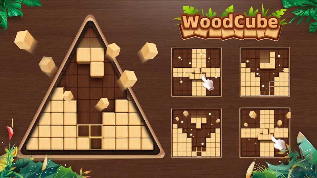 WoodCube - Woody Puzzle (ВудКуб)  [МОД Mega Pack] Screenshot 1