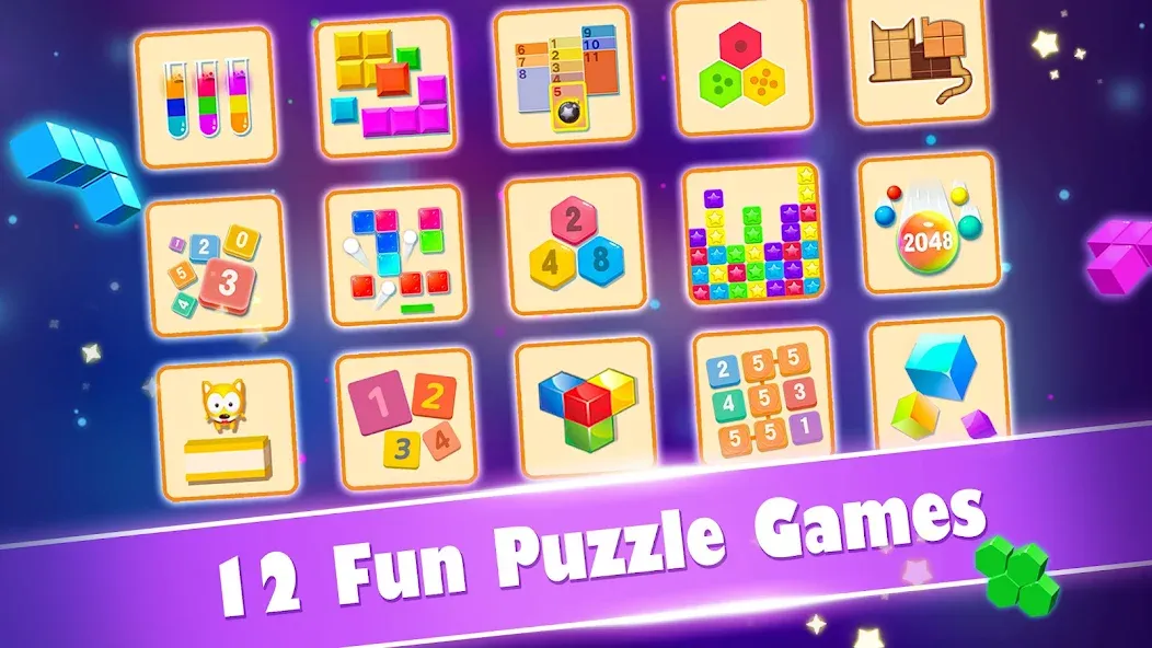 Block Gems: Block Puzzle Games (Блок драгоценные камни)  [МОД Mega Pack] Screenshot 1