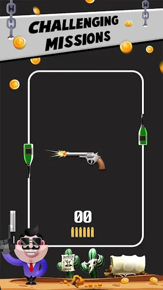 Bottle Shooting VS Gun  [МОД Unlimited Money] Screenshot 1