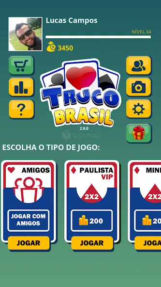 Truco Brasil - Truco online (Труко Бразиль)  [МОД Menu] Screenshot 1