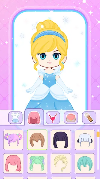 Doll Dress Up: Makeup Games (Долл Дресс Ап)  [МОД Много денег] Screenshot 4