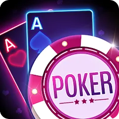 Скачать взлом Poker Texas Holdem (Покер Техасский Холдем) [МОД Бесконечные монеты] на Андроид