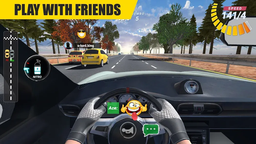 Racing Online:Car Driving Game  [МОД Все открыто] Screenshot 2