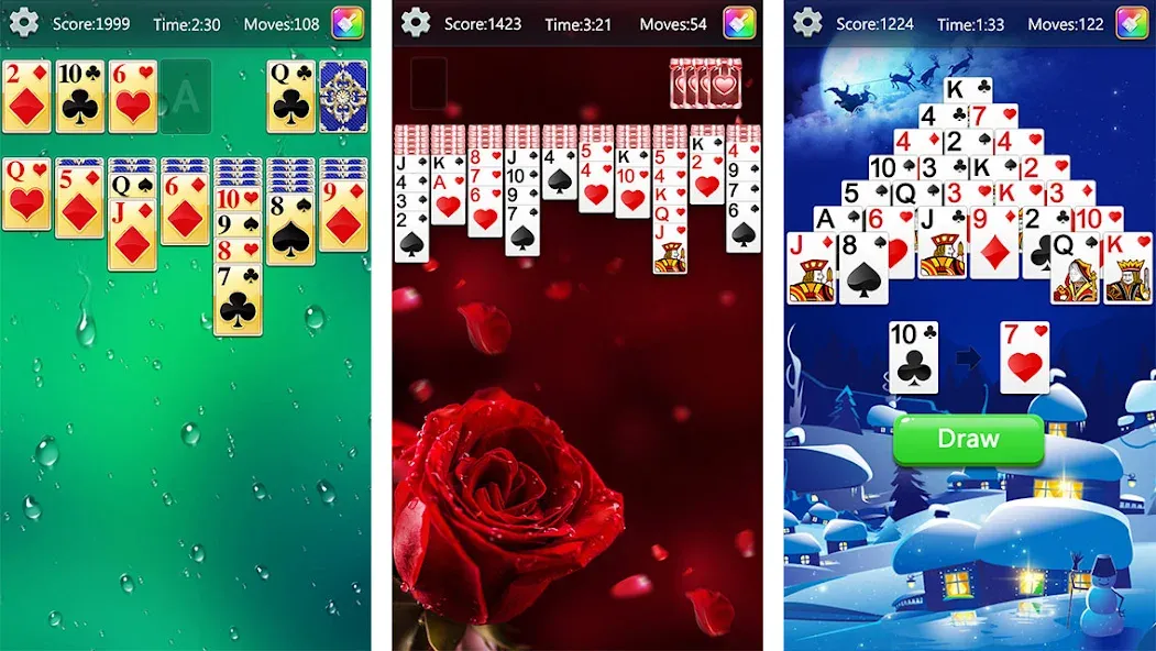 Solitaire Collection Fun (Солитер Коллекция Фан)  [МОД Unlimited Money] Screenshot 1
