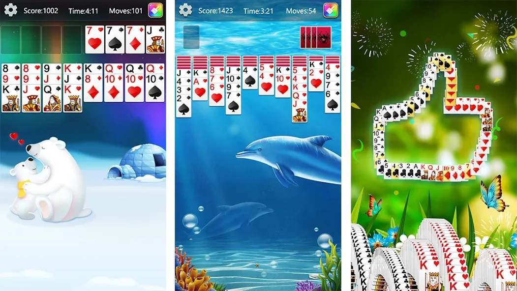 Solitaire Collection Fun (Солитер Коллекция Фан)  [МОД Unlimited Money] Screenshot 2
