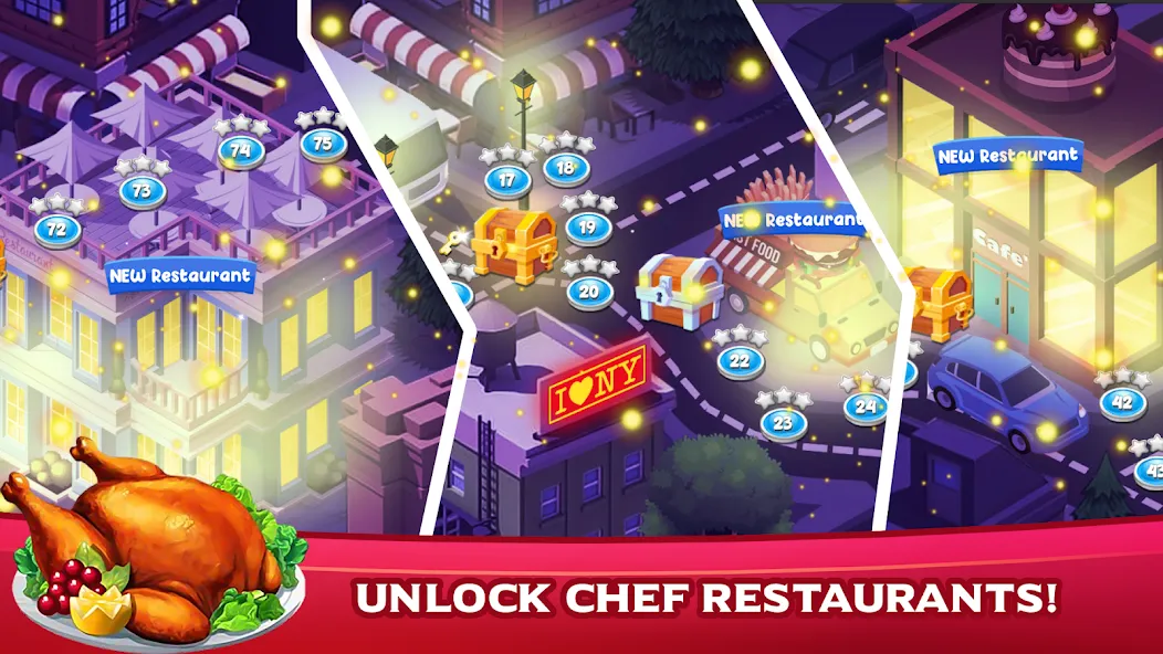 Cooking Mastery: Kitchen games  [МОД Бесконечные монеты] Screenshot 2