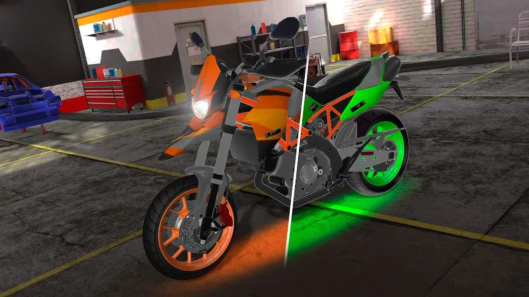 Motorcycle Real Simulator (Мотоцикл Реальный Симулятор)  [МОД Unlocked] Screenshot 2