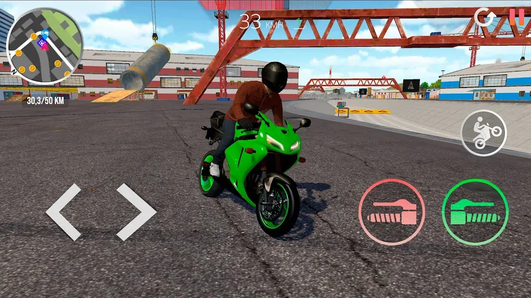 Motorcycle Real Simulator (Мотоцикл Реальный Симулятор)  [МОД Unlocked] Screenshot 5