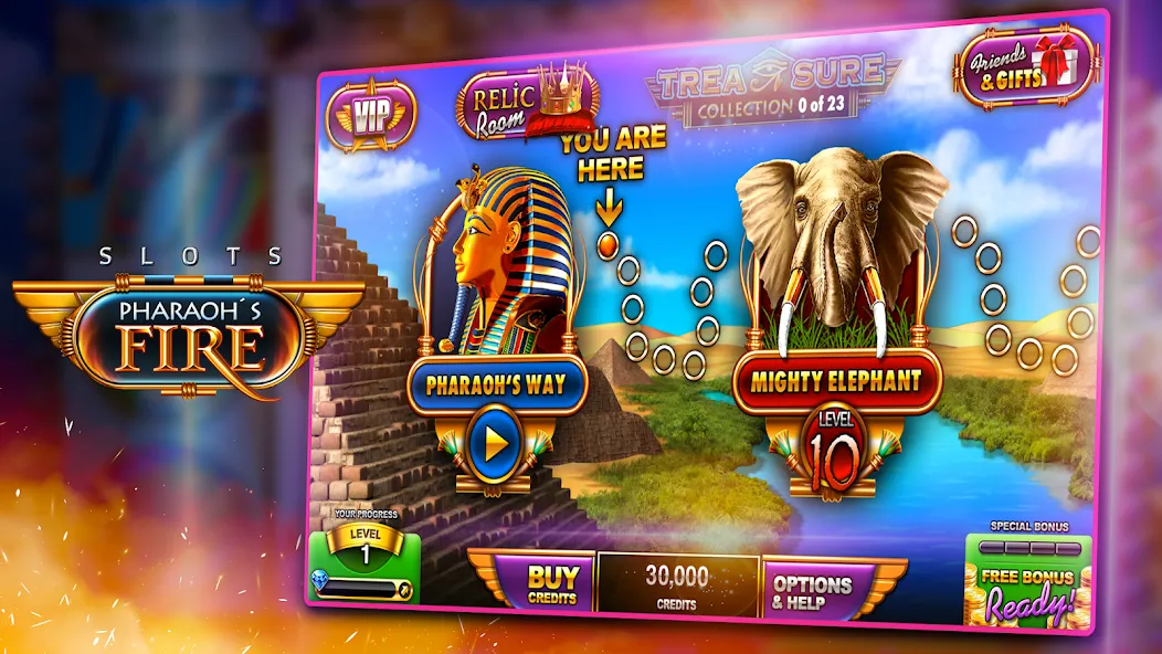 Slots - Pharaoh's Fire (Слоты)  [МОД Много монет] Screenshot 1