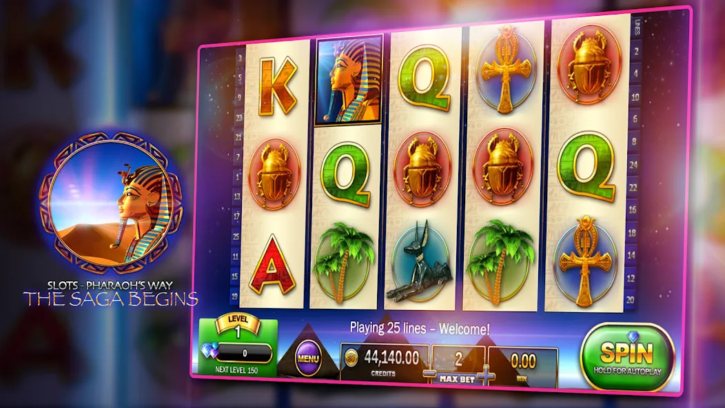 Slots - Pharaoh's Way Casino (Слоты)  [МОД Меню] Screenshot 3