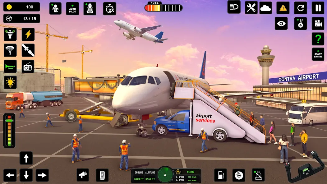 City Pilot Cargo Plane Games (Сити Пилот Карго Плейн Геймс)  [МОД Много монет] Screenshot 3