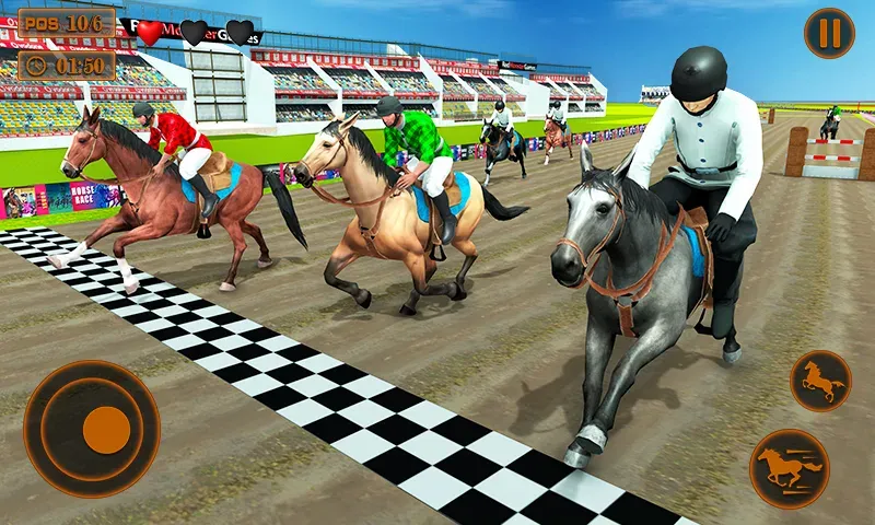 Mounted Horse Racing Games  [МОД Все открыто] Screenshot 2