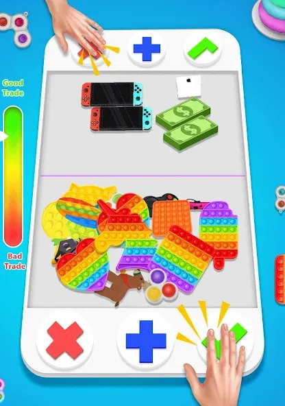 fidget trading: trade toys 3D (фиджет трейдинг)  [МОД Mega Pack] Screenshot 1