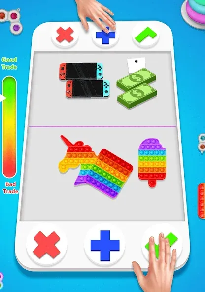 fidget trading: trade toys 3D (фиджет трейдинг)  [МОД Mega Pack] Screenshot 3