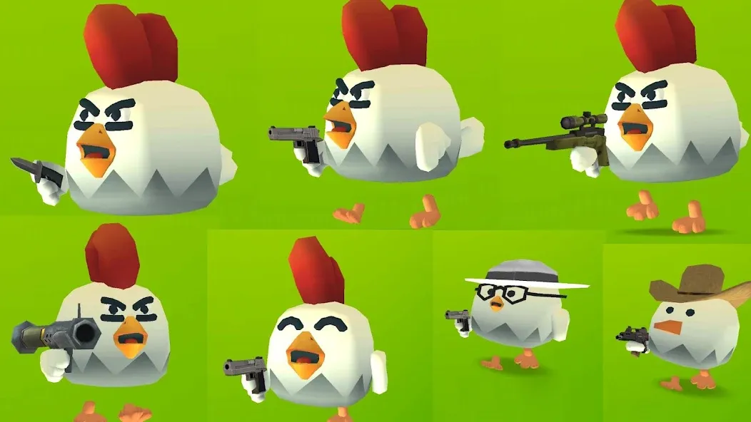 Chicken Gun (Чикен Ган)  [МОД Бесконечные монеты] Screenshot 1