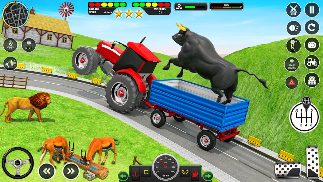 Animal Transport Truck Game 3D (Игра Грузовик для перевозки животных)  [МОД Unlimited Money] Screenshot 3