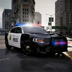 Скачать взлом Police Car Simulator 2023 (Полицейский симулятор автомобиля 2023)  [МОД Menu] на Андроид