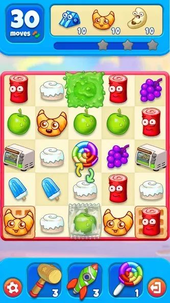 Sugar Heroes - match 3 game  [МОД Unlocked] Screenshot 5