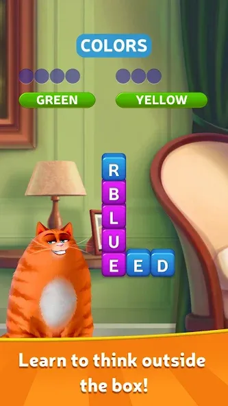 Kitty Scramble: Word Game  [МОД Бесконечные деньги] Screenshot 1