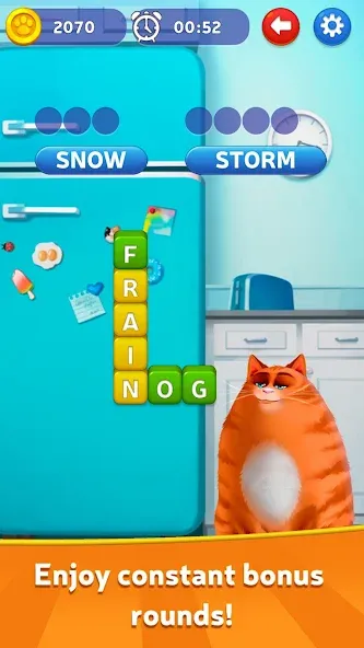 Kitty Scramble: Word Game  [МОД Бесконечные деньги] Screenshot 3