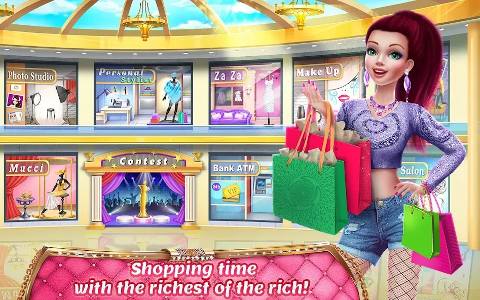 Rich Girl Mall - Shopping Game  [МОД Много монет] Screenshot 4