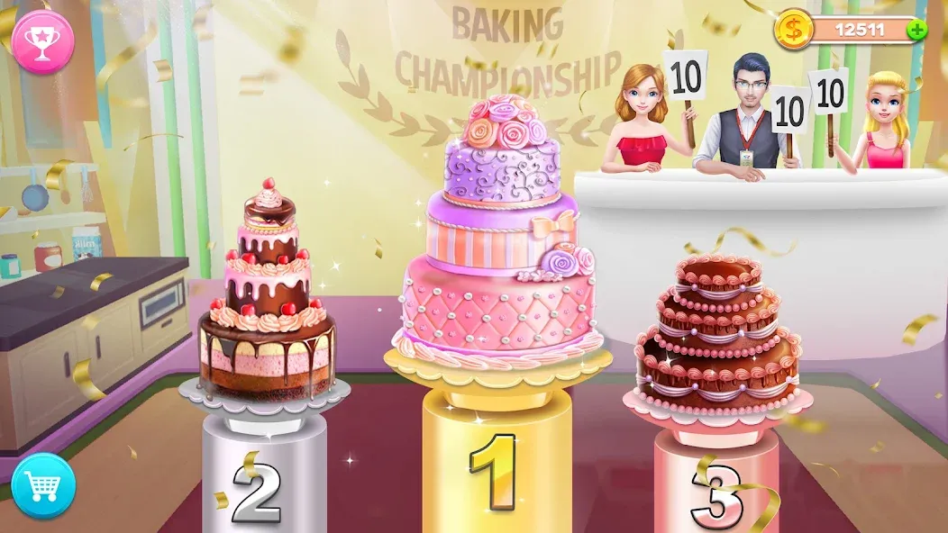 My Bakery Empire: Bake a Cake  [МОД Все открыто] Screenshot 3