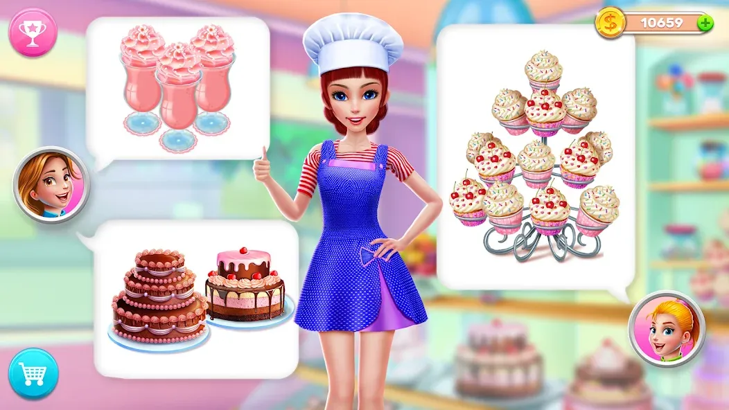 My Bakery Empire: Bake a Cake  [МОД Все открыто] Screenshot 4