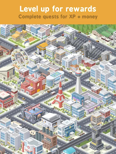 Pocket City Free (Покет Сити)  [МОД Бесконечные монеты] Screenshot 4