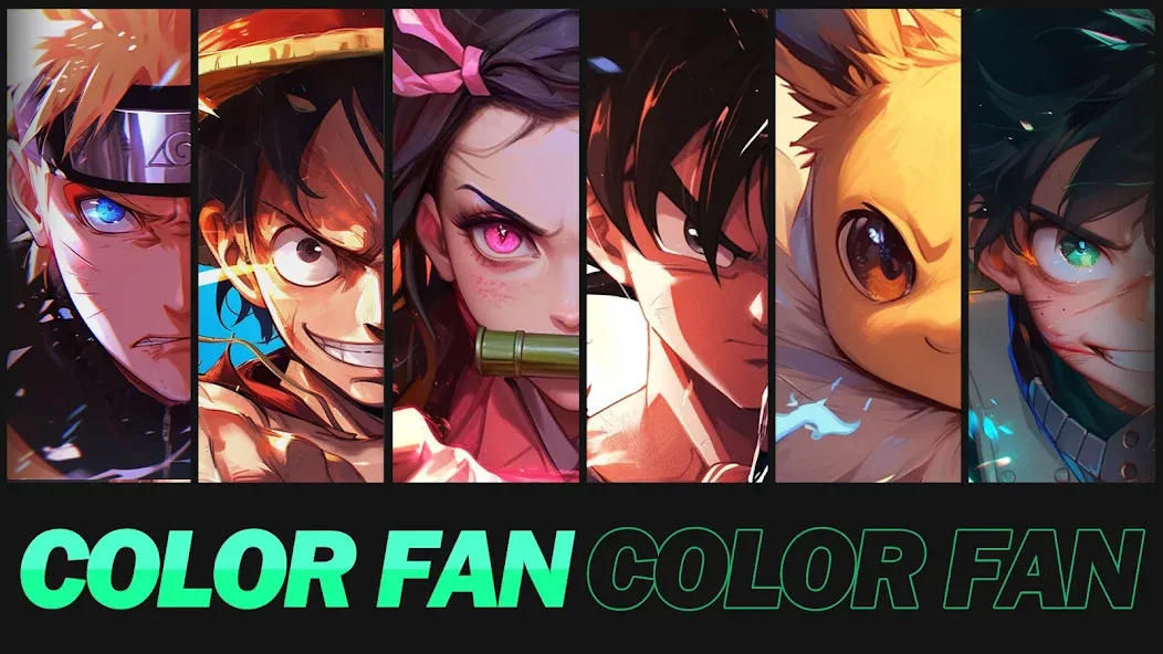 Color Fan - Color By Number (Цветной веер)  [МОД Unlocked] Screenshot 1
