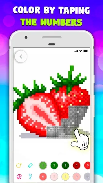 Pixel Art book・Color by number  [МОД Много монет] Screenshot 2