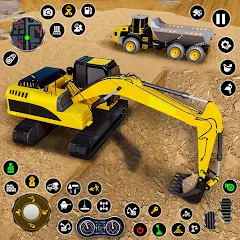 Скачать взлом Construction Dump Truck Game (Конструкционный симулятор самосвала)  [МОД Бесконечные деньги] на Андроид