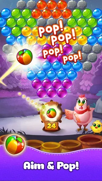 Bubble CoCo : Bubble Shooter (Бабл Коко)  [МОД Unlimited Money] Screenshot 2