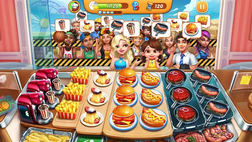 Cooking City - Cooking Games (Кукинг Сити)  [МОД Много денег] Screenshot 1