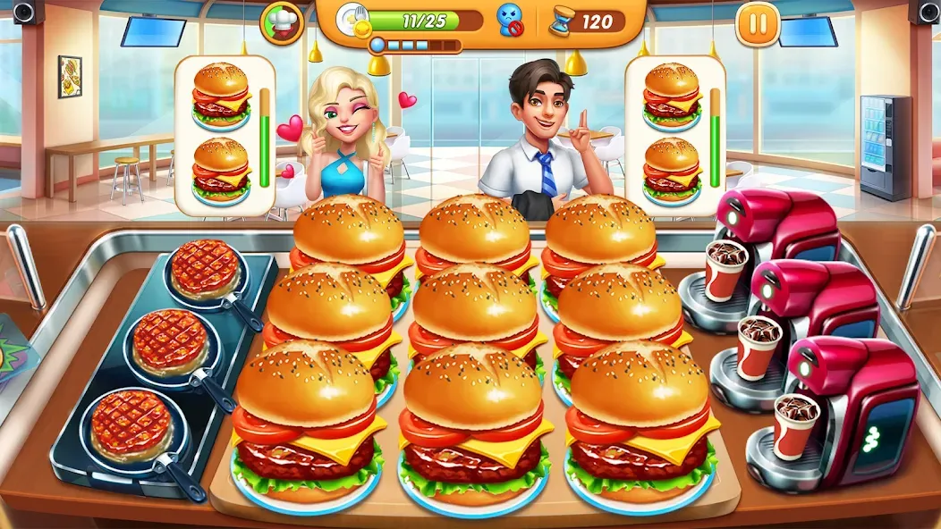 Cooking City - Cooking Games (Кукинг Сити)  [МОД Много денег] Screenshot 3